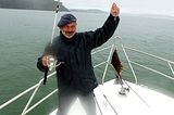 Abenteuer Bootsausfahrt: Selbstgefangener Plattfisch.